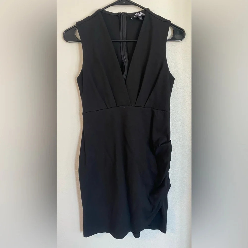 LuLu’s | Cocktail Hour Black Wrap Dress | Size L